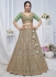 Green Net Wedding Wear Embroidery Work Lehenga Choli KF03G